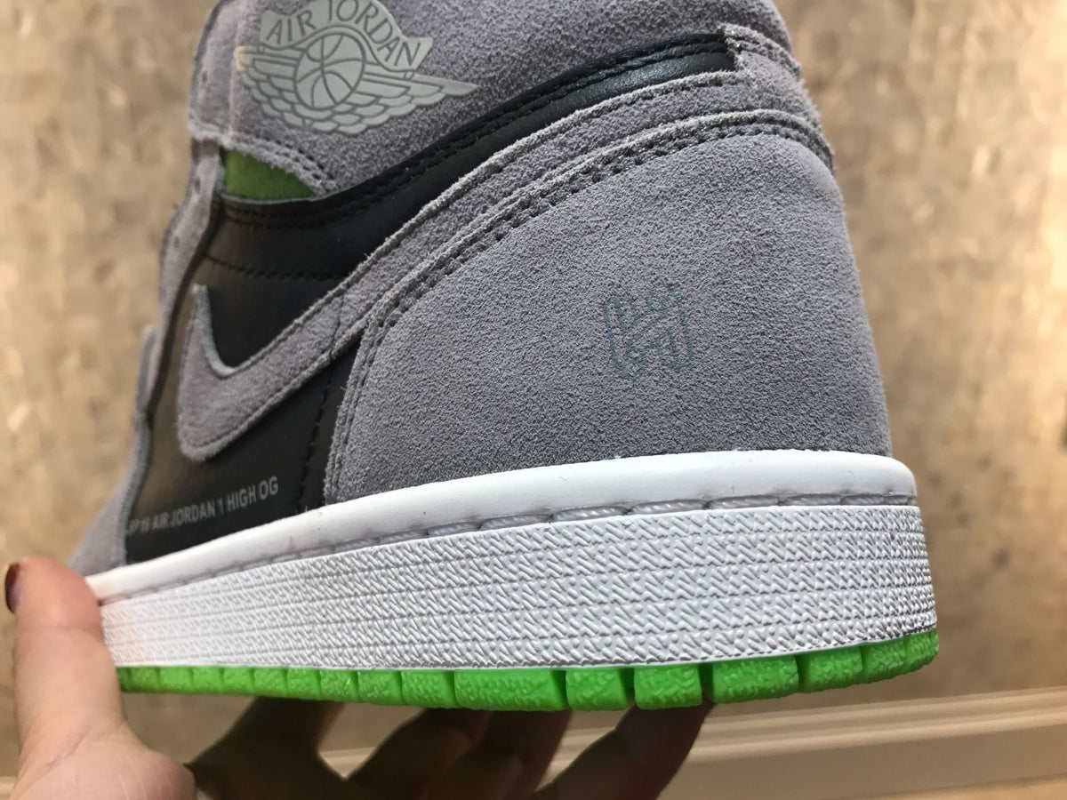 Jordan 1 Retro High OG Grey Green High-Top Sneakers