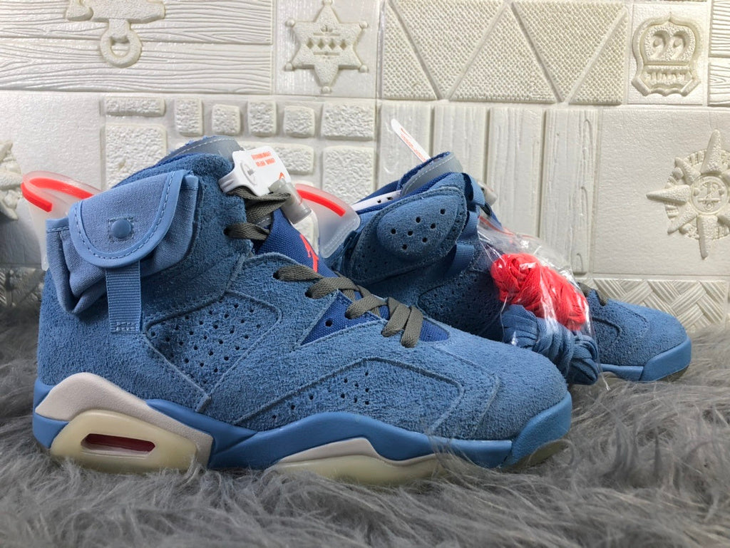 Jordan AJ6 Travis Sky Blue High-Top Sneakers