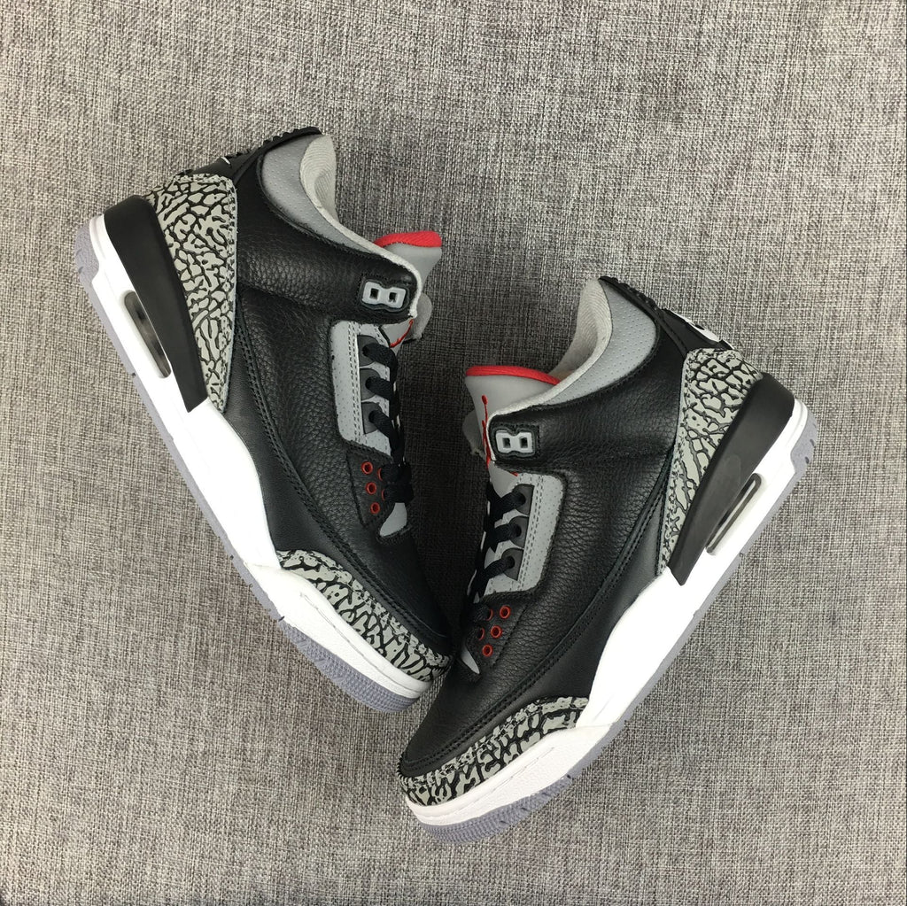 Air Jordan 3 Retro Black Cement Sneakers