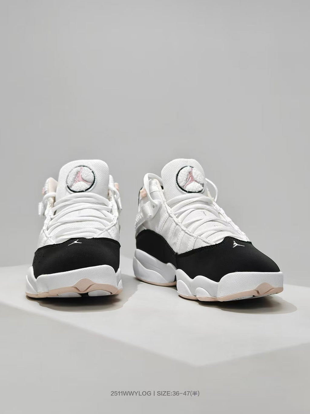 Jordan 8 Sneakers White Black Pink