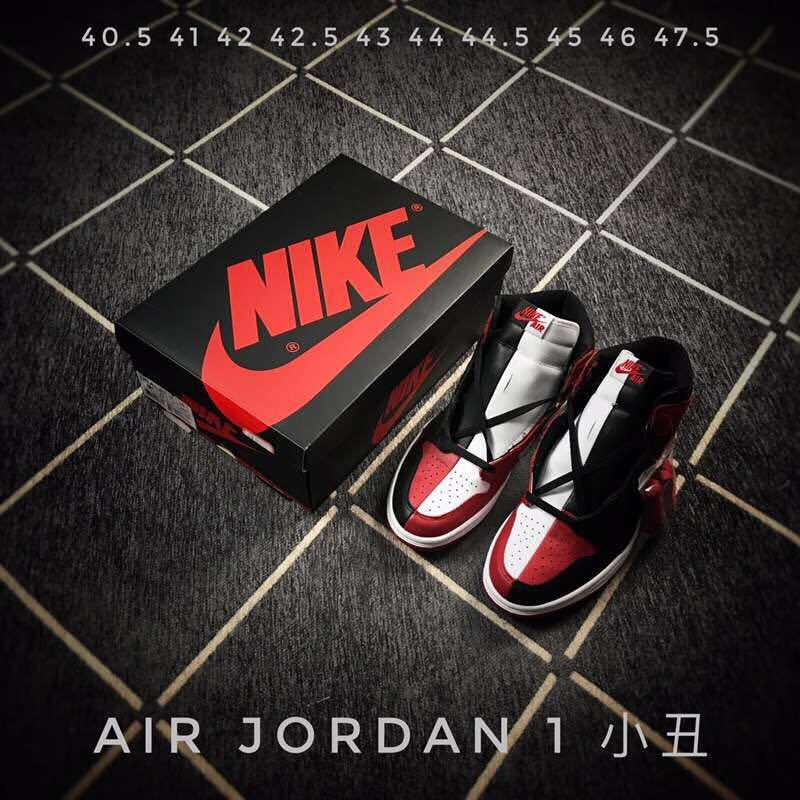 Air Jordan 1 High Black Red White Sneakers