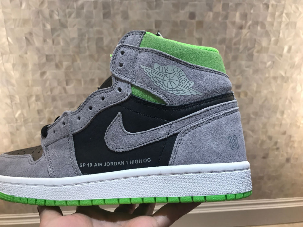Jordan 1 Retro High OG Grey Green High-Top Sneakers
