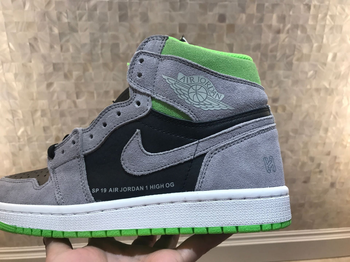 Jordan 1 Retro High OG Grey Green High-Top Sneakers