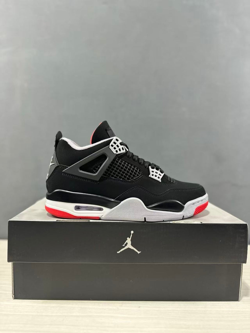 Jordan Air Jordan 4 Retro Bred Black Red Sneakers IX8180-001
