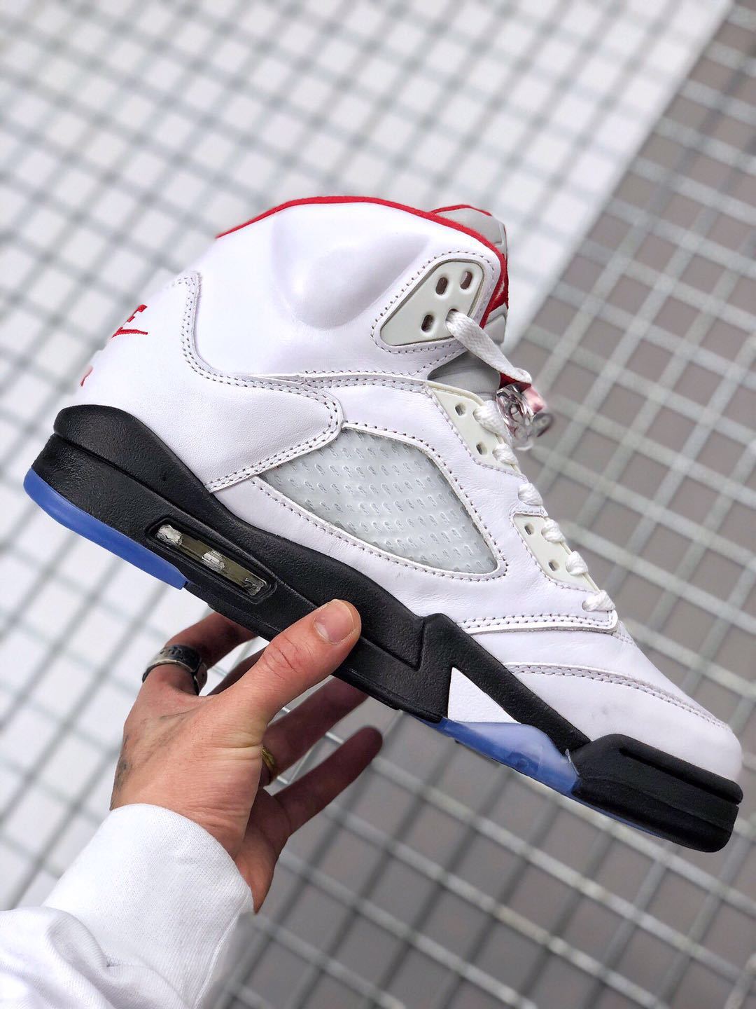 Jordan Air Jordan 5 Fire Red High-Top Sneakers