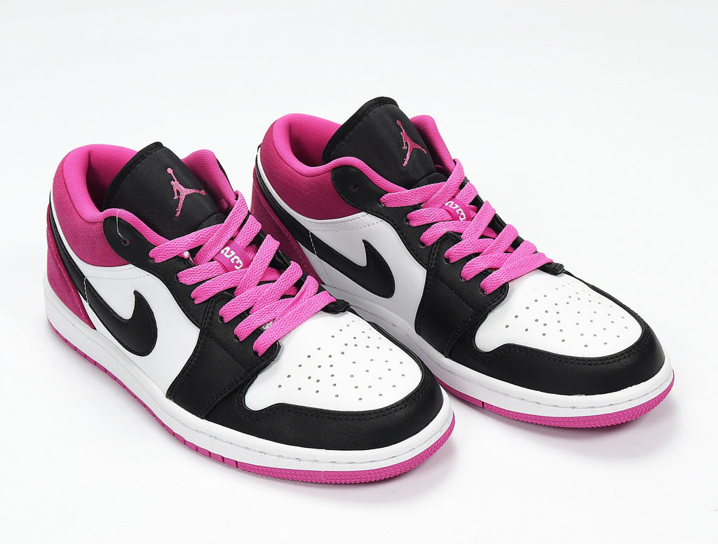 Jordan 1 Low Raspberry Pink Black White Sneakers CK3022-005