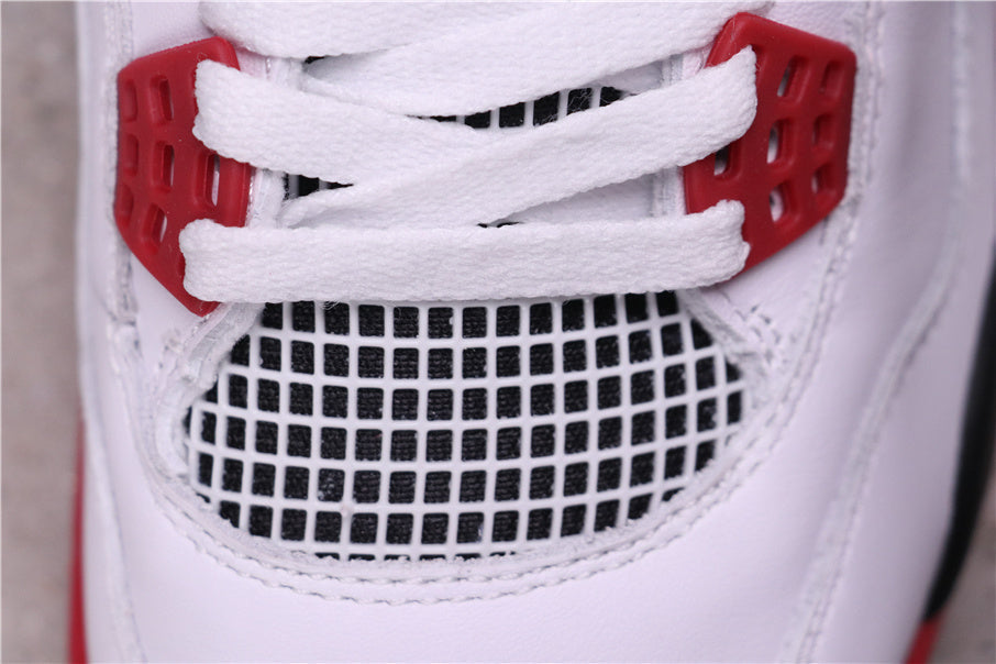 Jordan Air Jordan 4 Retro White Red Black Sneakers