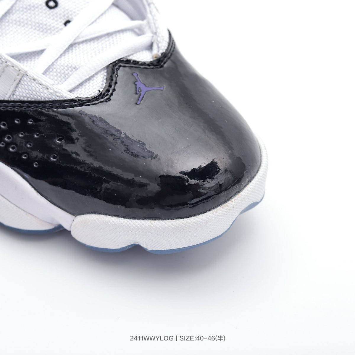Jordan 6 High-Top Sneakers White Black Purple