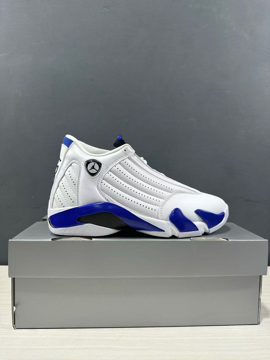 Jordan Air Jordan 14 Hyper Royal White Blue 487471-104