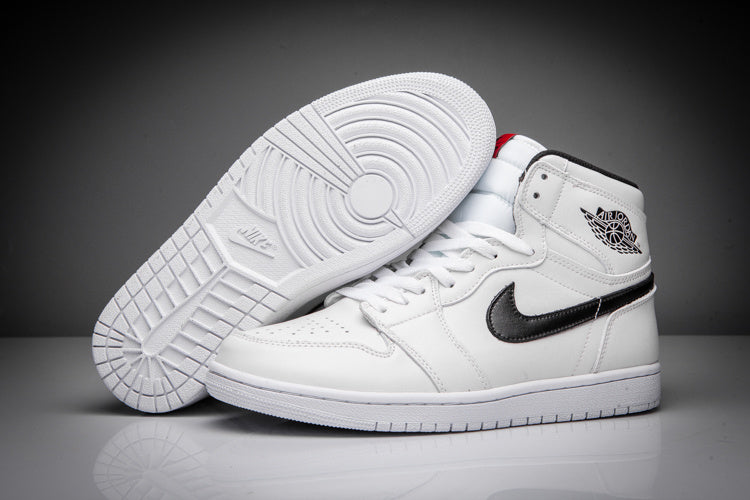 Air Jordan 1 High White and Black Sneakers