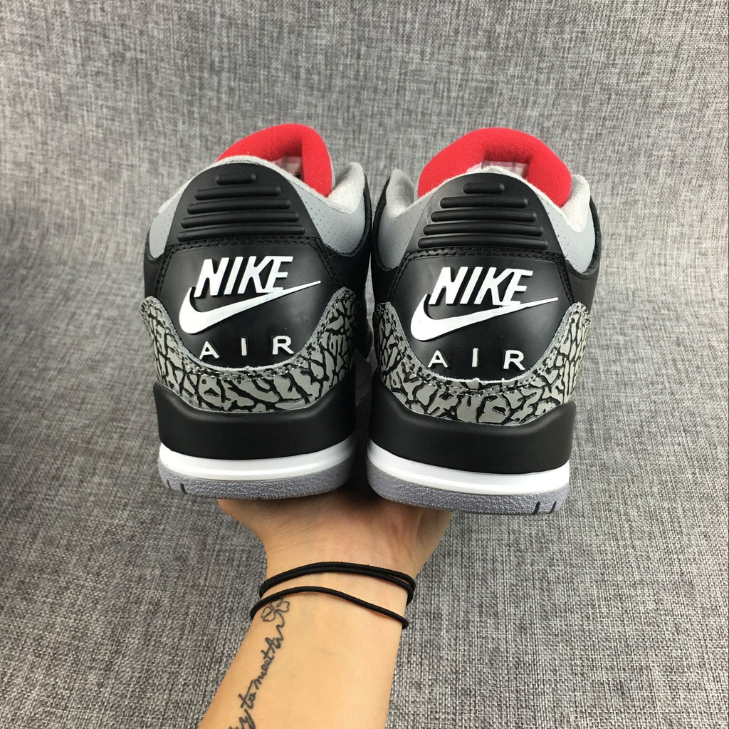 Air Jordan 3 Retro Black Cement Sneakers