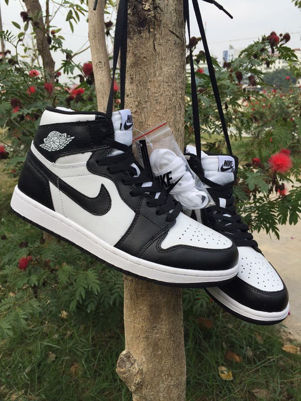 Jordan 1 High Black and White Sneakers