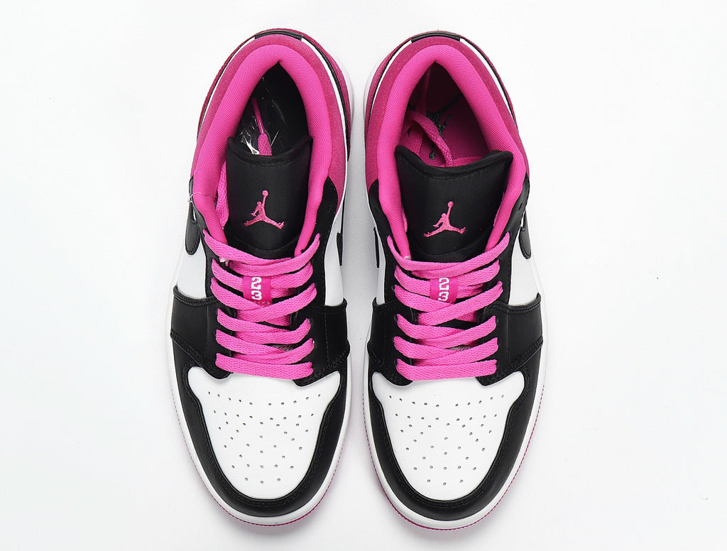 Jordan 1 Low Raspberry Pink Black White Sneakers CK3022-005