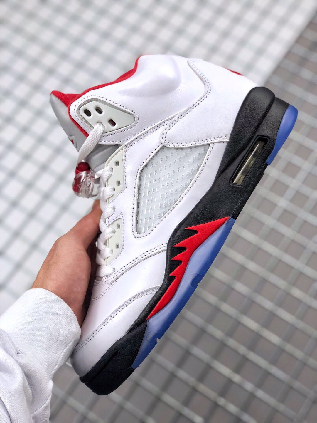 Jordan Air Jordan 5 Fire Red High-Top Sneakers