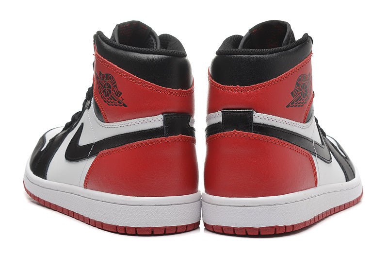 Jordan 1 High Sneakers in Black, White and Red