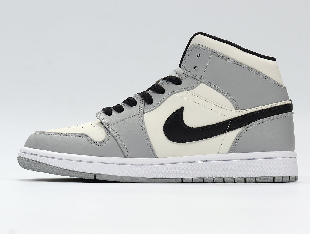 Jordan 1 High Dior-Inspired Sneakers Grey White Black