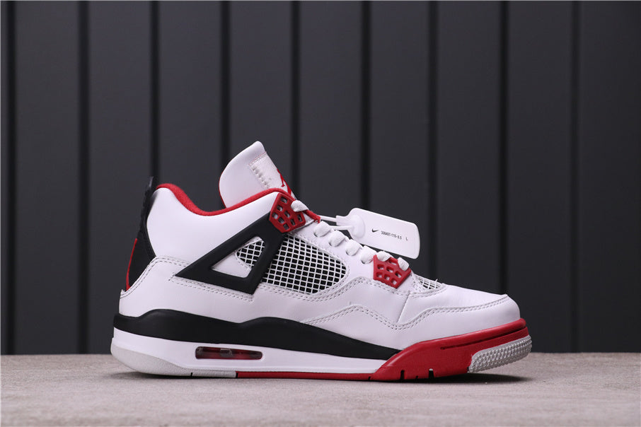 Jordan Air Jordan 4 Retro White Red Black Sneakers