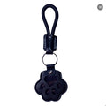 Pet Fur Memory Charm Leather Keychain Keepsake For Dog Cat Hair Paw-Shaped Design Memorial Sympathy Gift For Grieving Owners