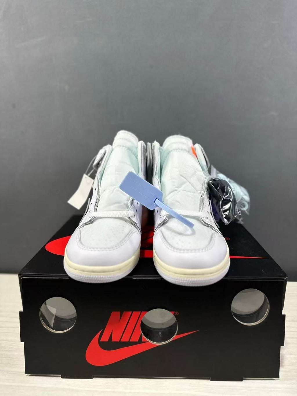 Jordan Air Jordan 1 High White Blue AA3834-100 Sneakers
