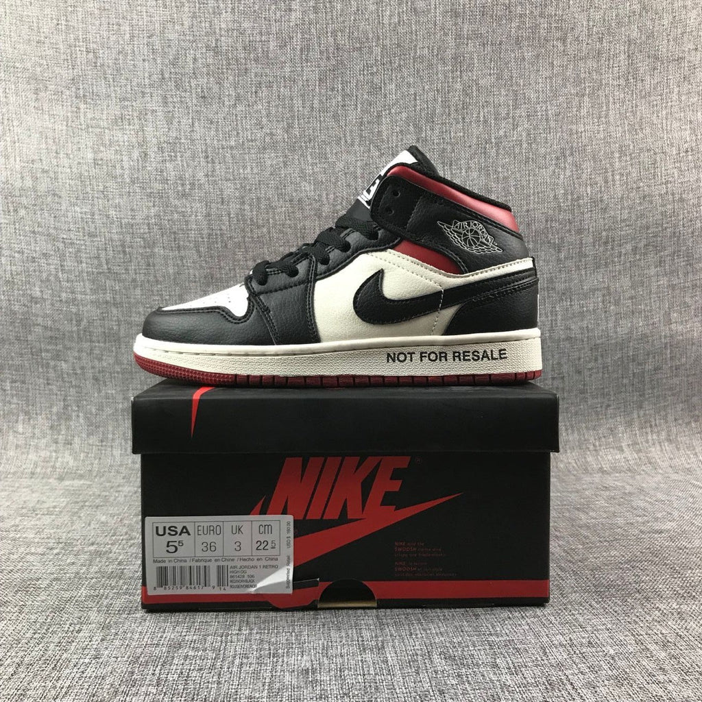 Air Jordan 1 High OG Black White Red Sneakers