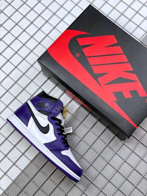 Air Jordan 1 High OG Court Purple Sneakers 555088-500