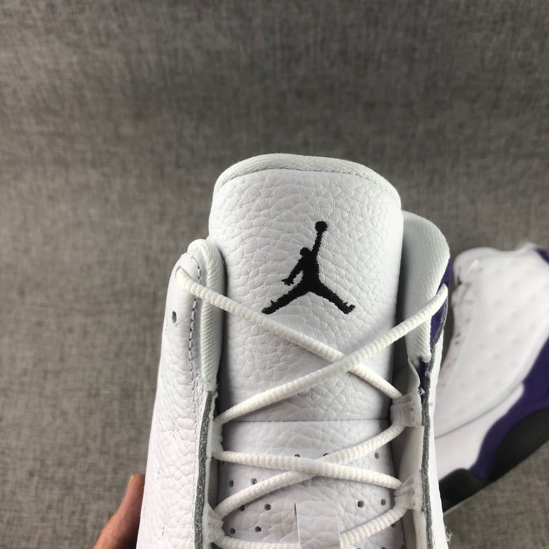 Jordan Air Jordan 13 Lakers Sneakers White Purple 414571-105