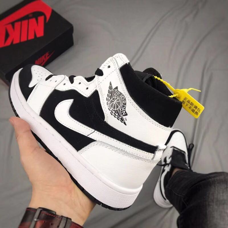 Air Jordan 1 High Black and White Sneakers