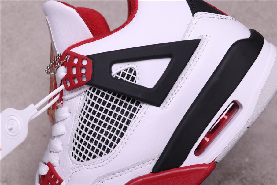 Jordan Air Jordan 4 Retro White Red Black Sneakers