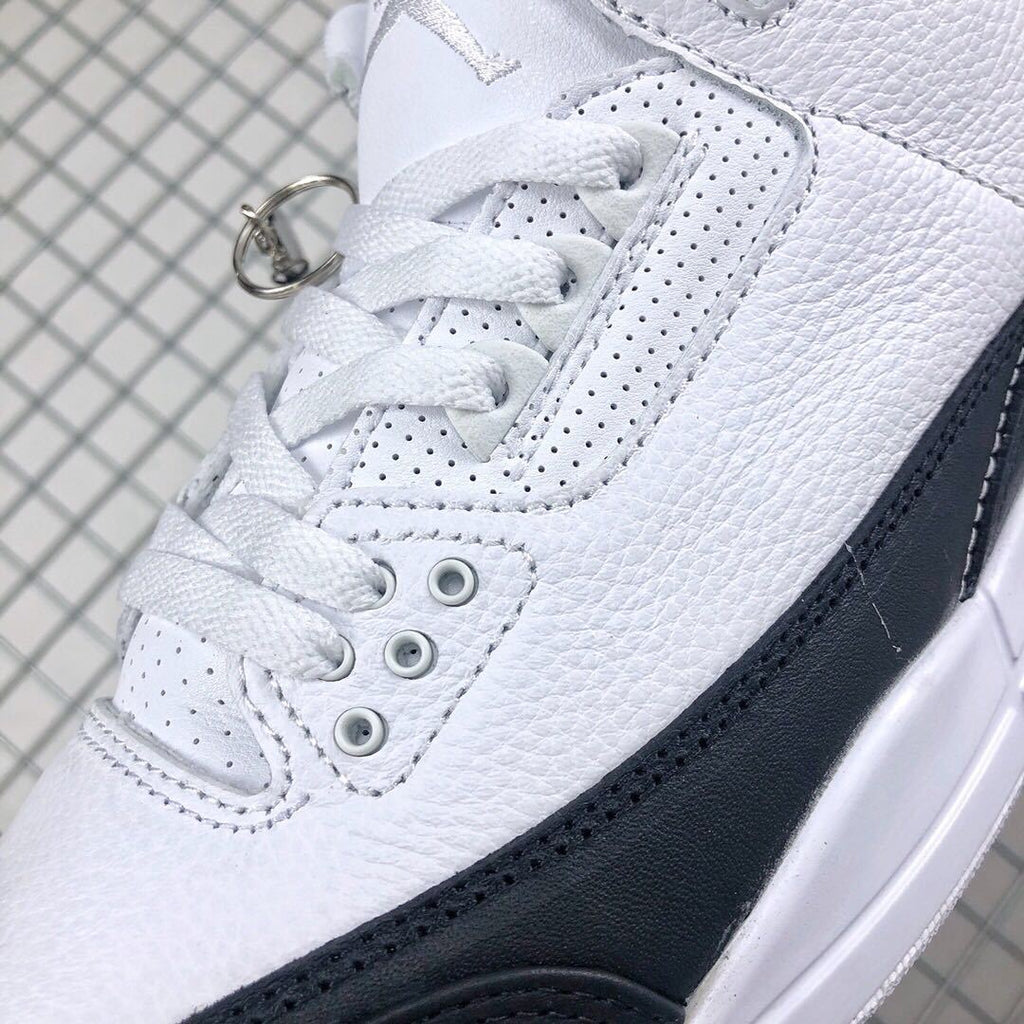 Fragment x Air Jordan 3 White Black Sneakers