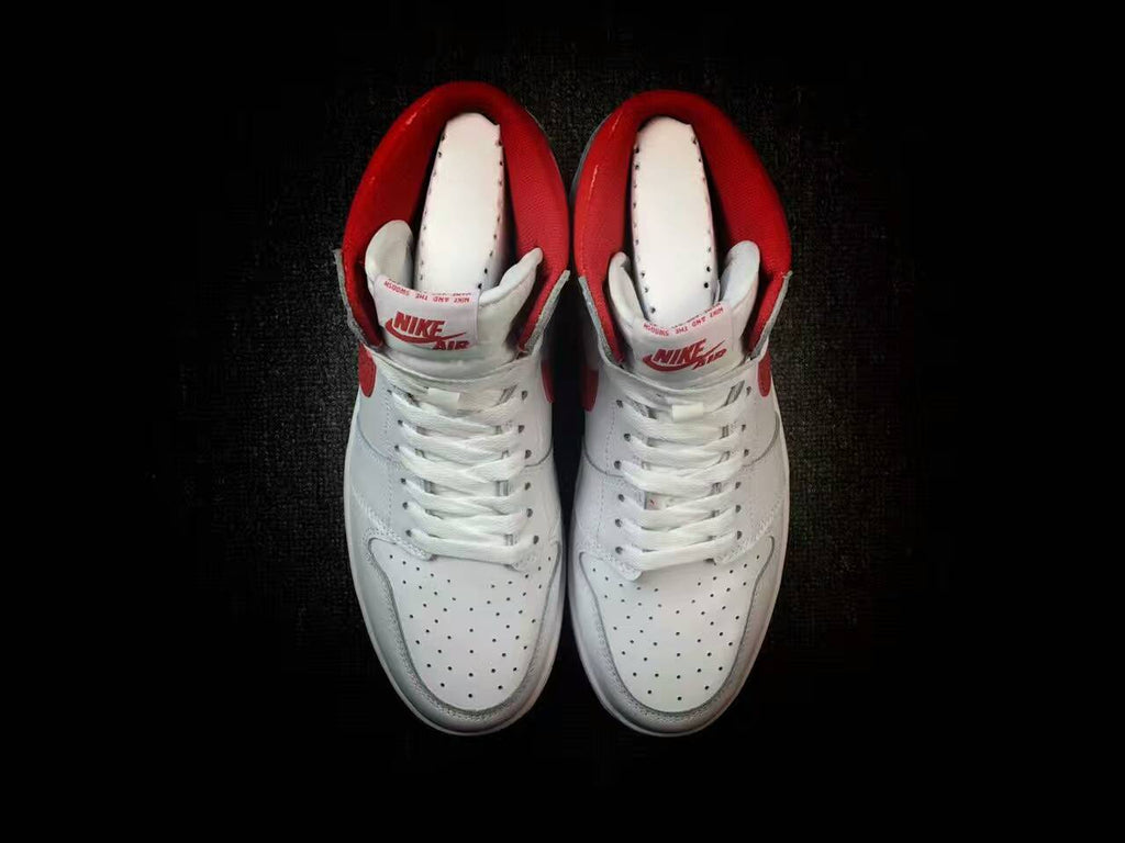 Nike Air Jordan 1 High White Red Sneakers