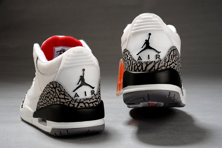 Jordan Air Jordan 3 White Black High-Top Sneakers