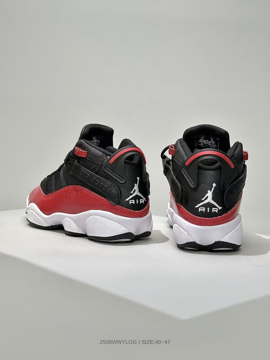 Jordan Six Rings 6-2 Black and Red Sneakers