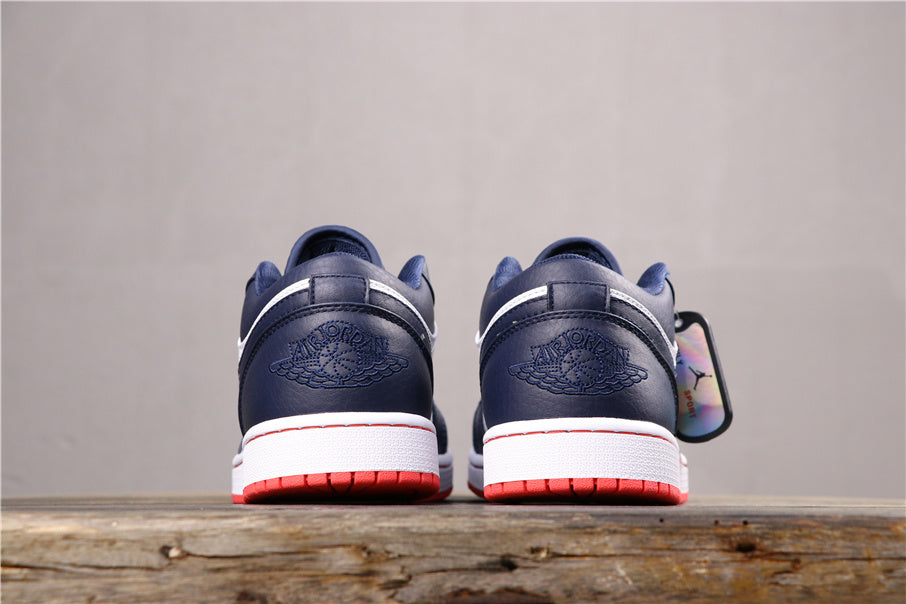 Air Jordan 1 Low Midnight Blue Sneakers 553558-481