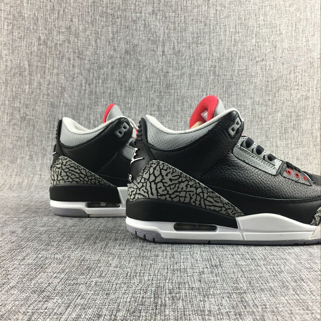 Air Jordan 3 Retro Black Cement Sneakers