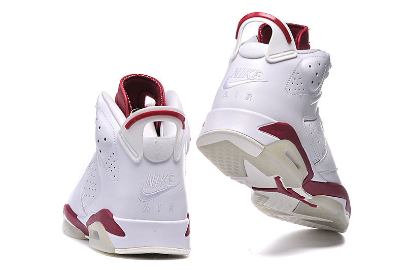 Air Jordan 6 Retro High Sneakers White and Red