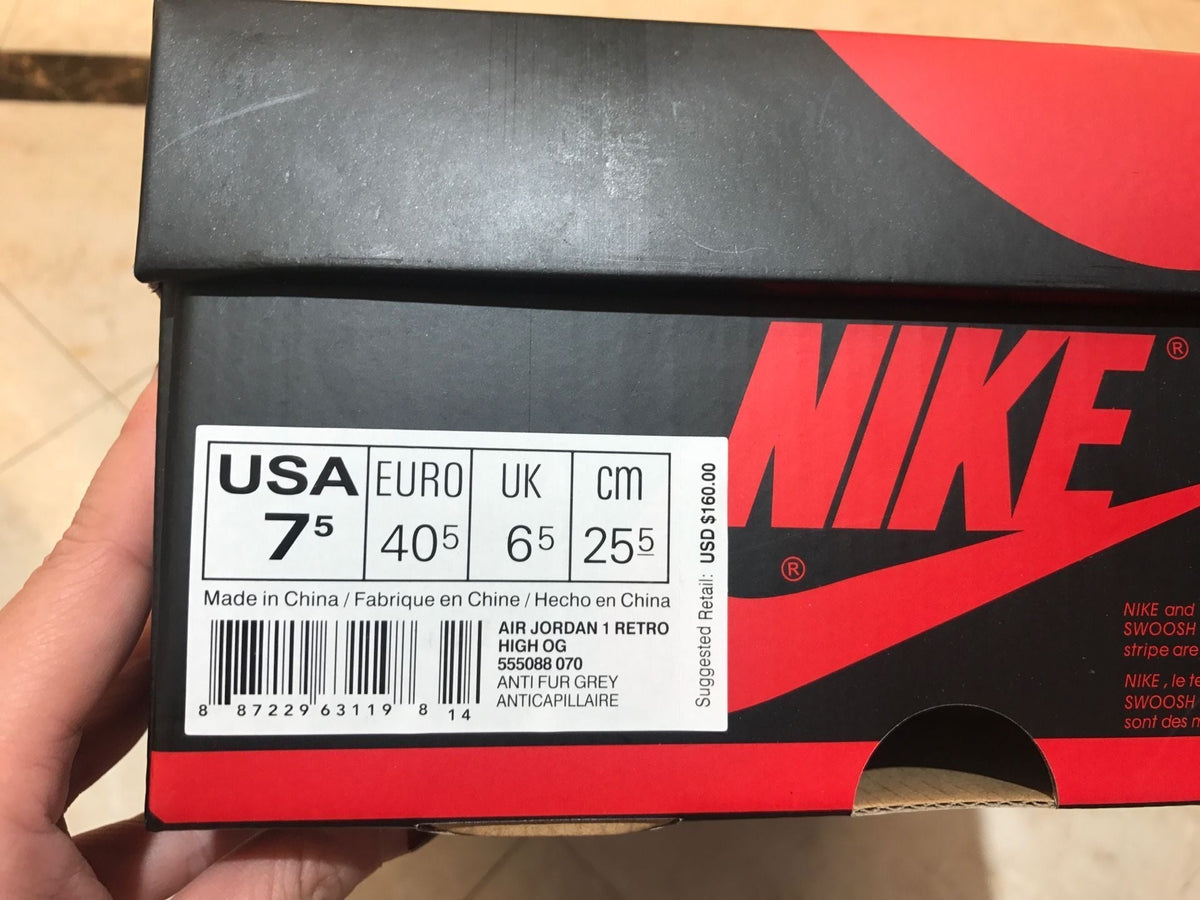 Jordan 1 Retro High OG Grey Green High-Top Sneakers