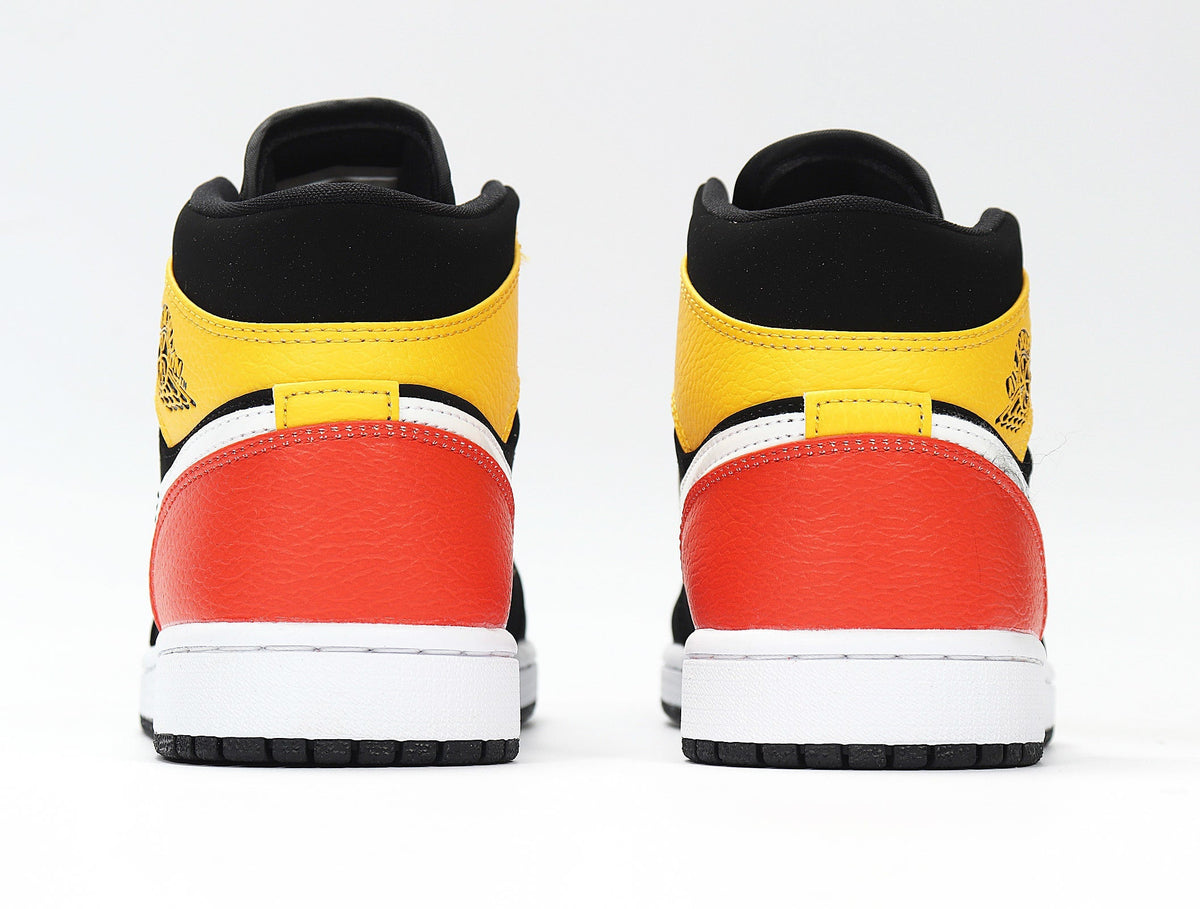 Jordan 1 Low Black Yellow Red Sneakers 852542-087