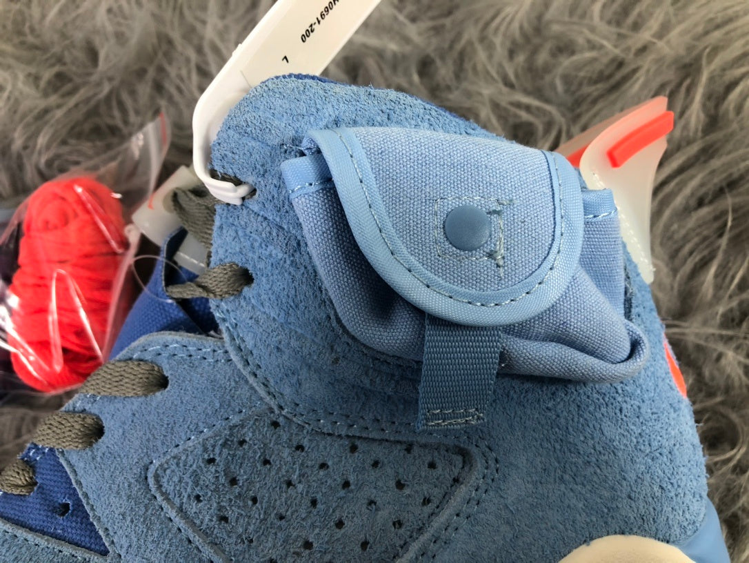 Jordan AJ6 Travis Sky Blue High-Top Sneakers