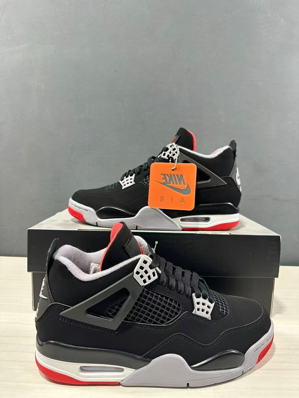 Jordan Air Jordan 4 Retro Bred Black Red Sneakers IX8180-001