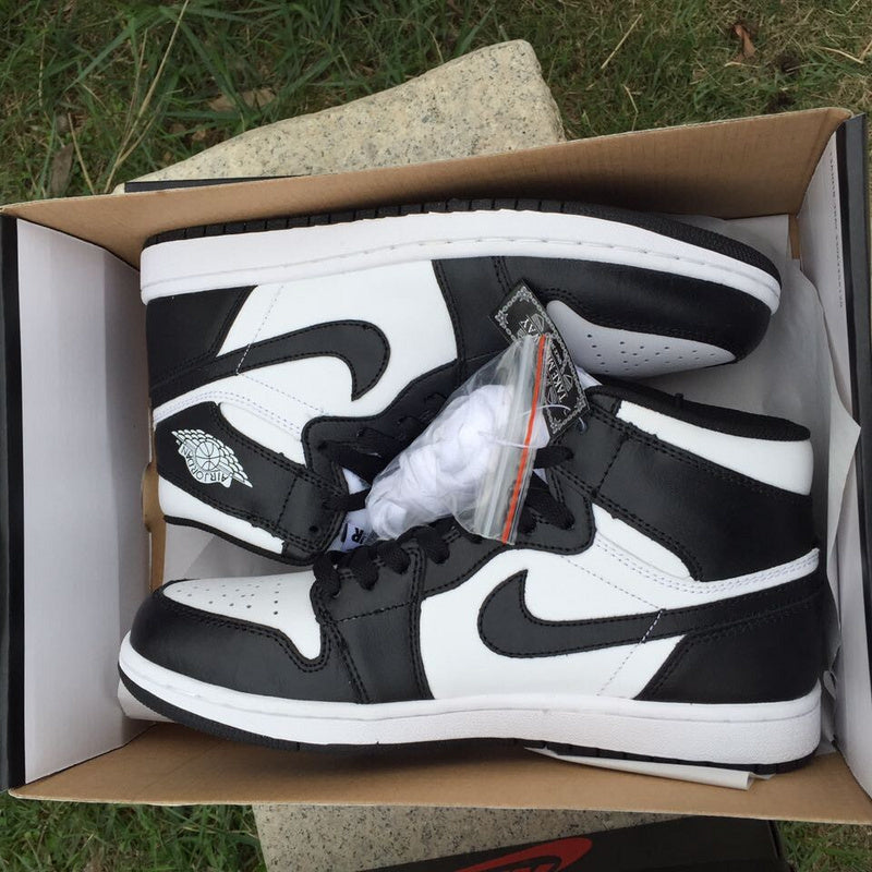 Jordan 1 High Black and White Sneakers