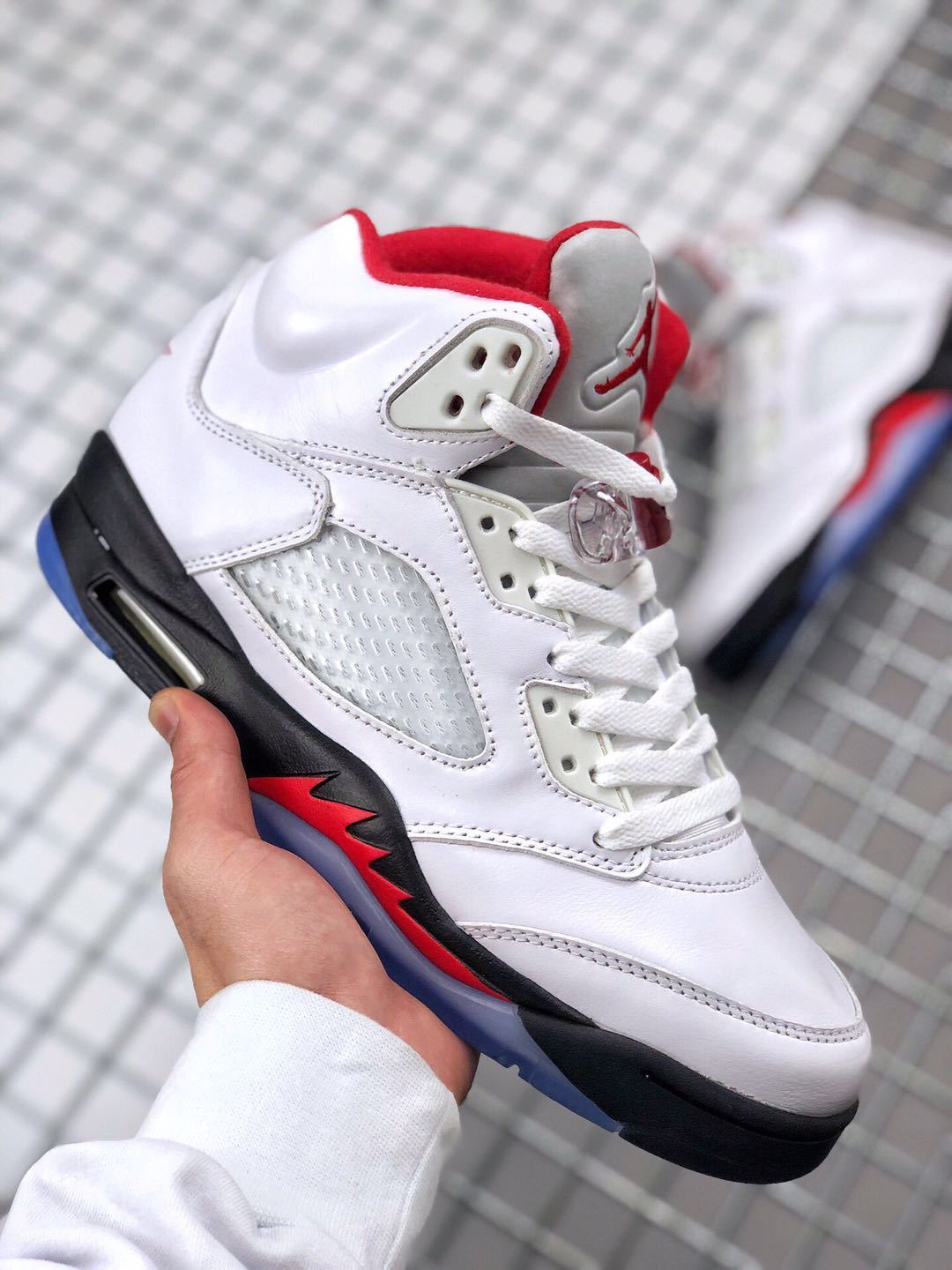 Jordan Air Jordan 5 Fire Red High-Top Sneakers