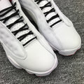Air Jordan 13 White and Red High-Top Sneakers