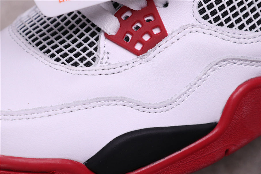 Jordan Air Jordan 4 Retro White Red Black Sneakers