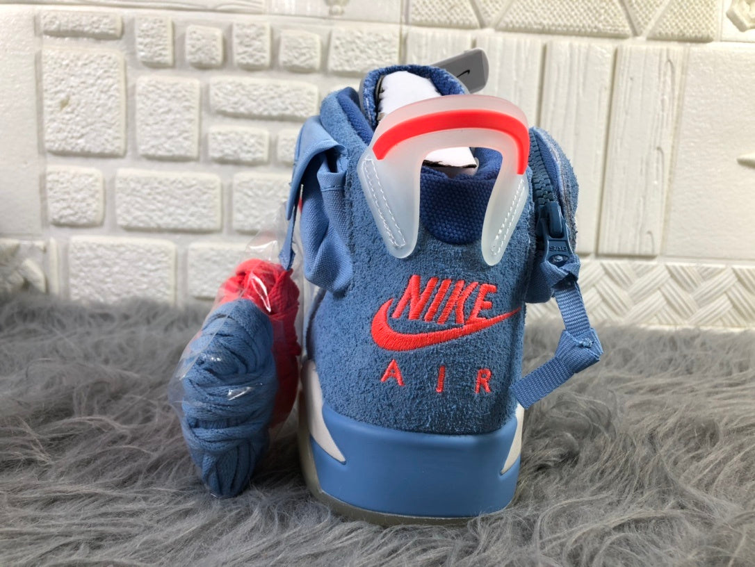 Jordan AJ6 Travis Sky Blue High-Top Sneakers