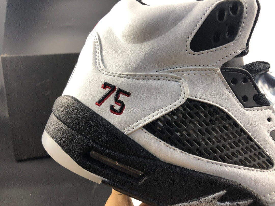 Jordan 5 Retro White Paris High-Top Sneakers