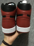 Air Jordan 1 High Black and Red Sneakers