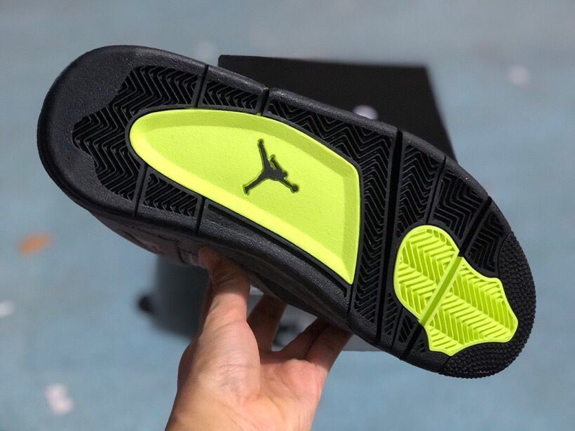 Jordan 4 Retro Gray Green Sneakers