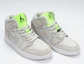 Jordan 1 High FlyEase Gray and Volt Green CV3018-001