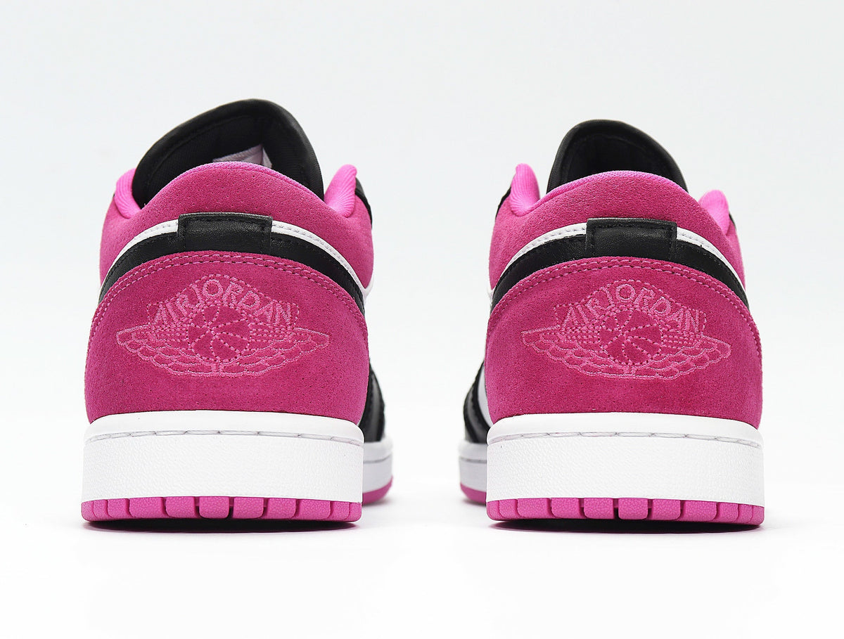Jordan 1 Low Raspberry Pink Black White Sneakers CK3022-005