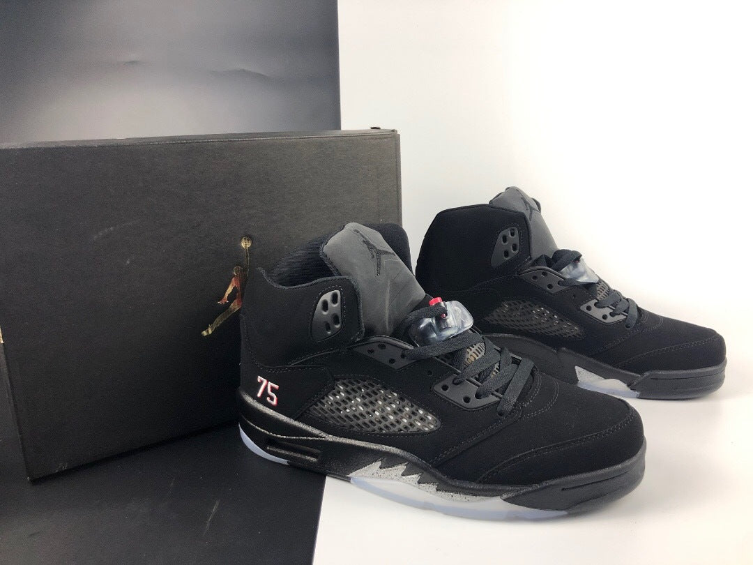 Jordan 5 Retro Black Paris High-Top Sneakers